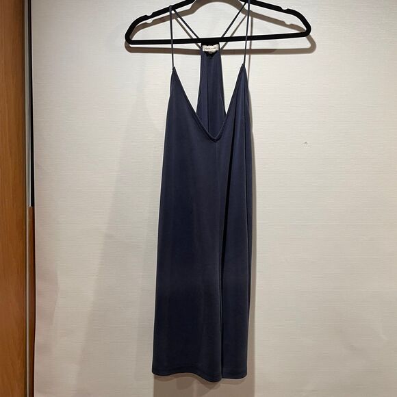 Silence and Noise V-Neck Cupro Mini Dress - Picture 3 of 10